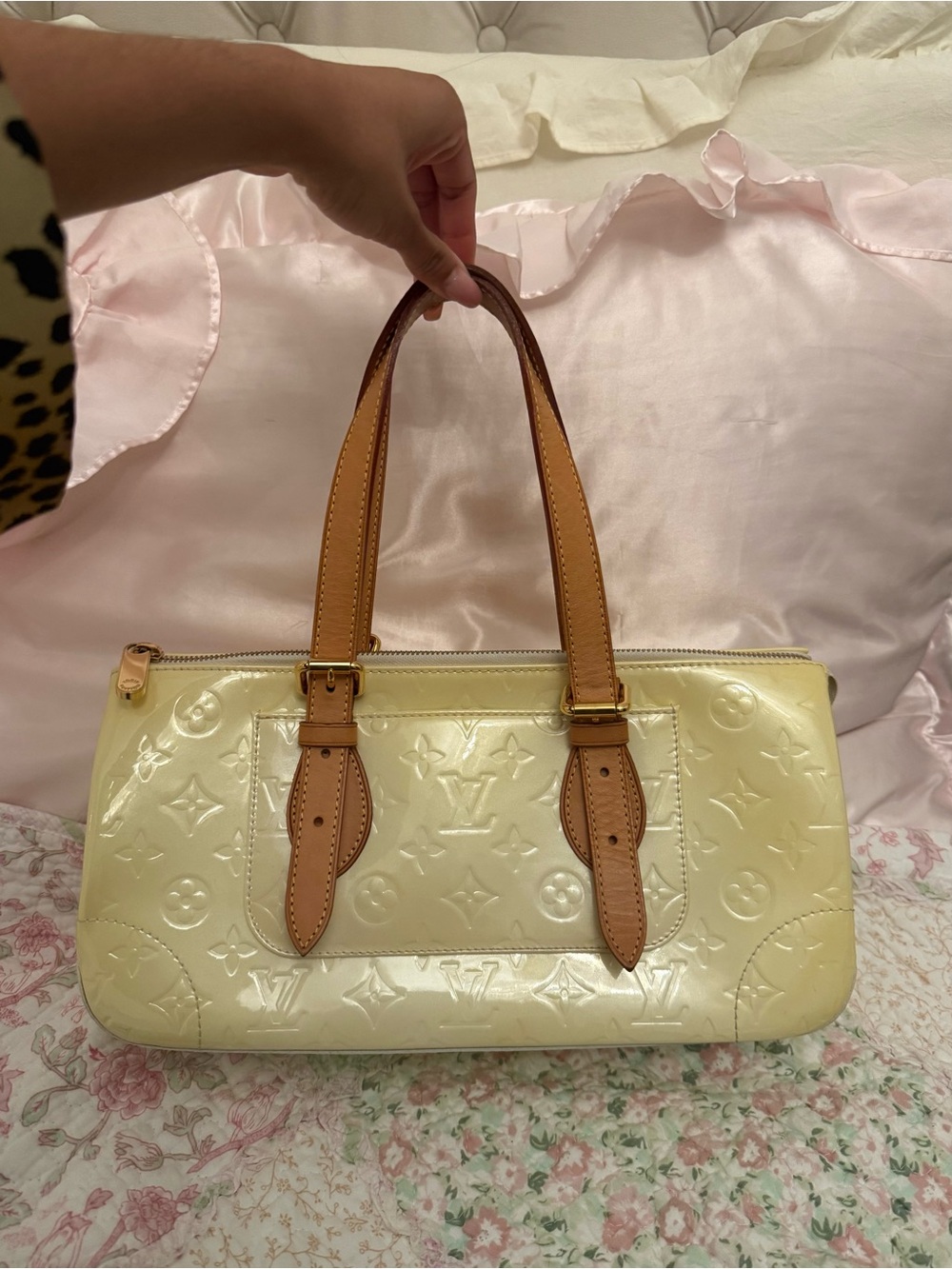 Louis Vuitton Rosewood PM Baby Yellow Vernis Leather - Picture 10 of 10